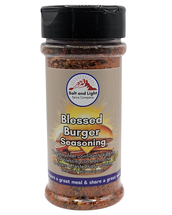 Blessed Burger Blend Savor Heavenly Flavors Salt and Light Spice Company