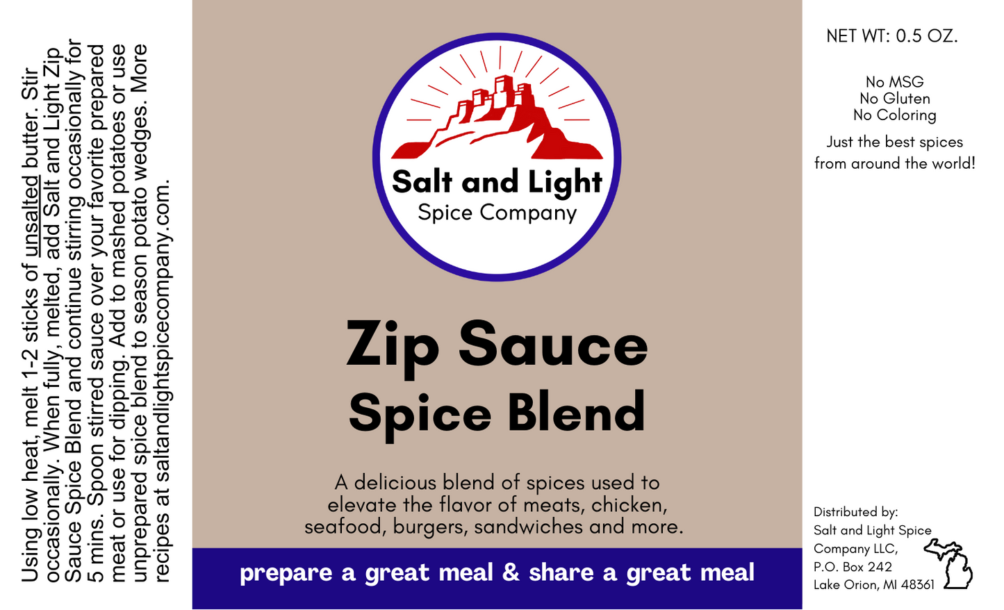 Zip Sauce Spice Blend 5-Pack Multi-Pack