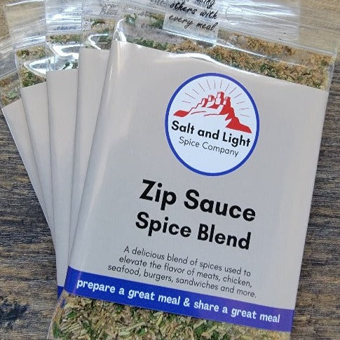 A 5 pack of the Zip Sauce Spice blend.